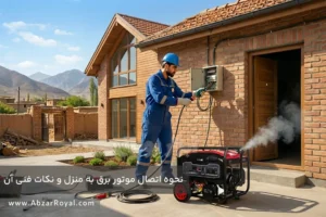 نحوه اتصال موتور برق به منزل و نکات فنی آن